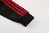 24-25 Man Utd Black Jacket Tracksuit #01