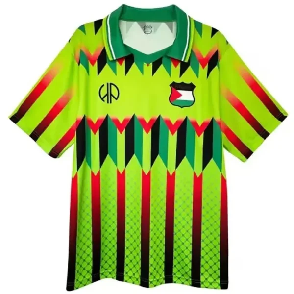 Palestina FC Red Green Retro Soccer Jersey