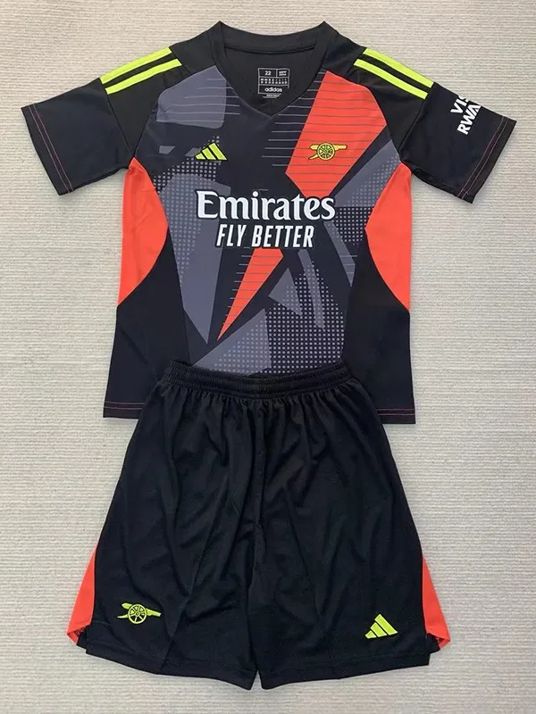 24-25 ARS Black GoalKeeper Kids Soccer Jersey