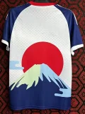 24-25 Japan White Blue Special Edition Fans Training Shirts *红太阳