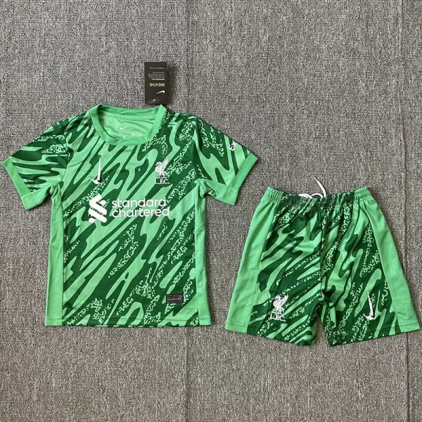 2024-25 LIV Green GoalKeeper Kids Soccer Jersey
