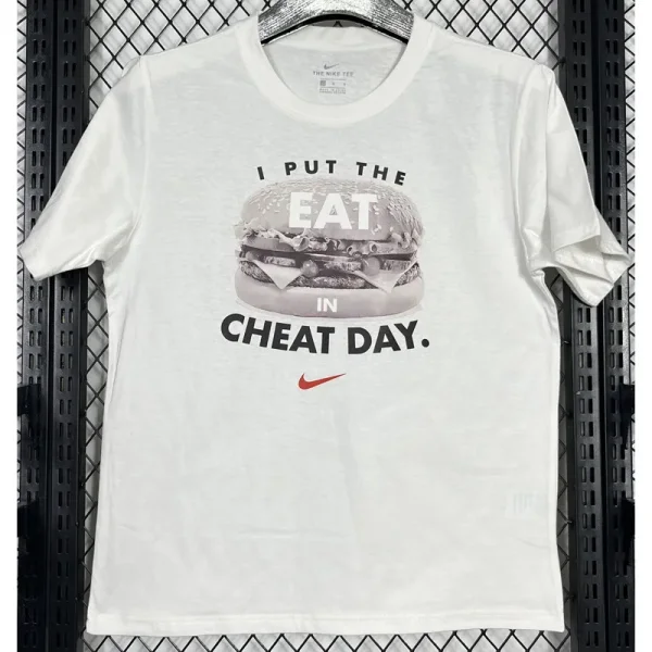 T247 NK White High Quality Casual T-Shirt #汉堡