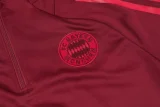 2024-25 Bayern Deep Red Kids Half Pull Tracksuit (童装)(半拉链)