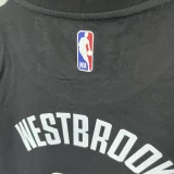 T262 Clippers WESTBROOK #0 Black High Quality Casual T-Shirt