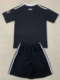24-25 Man Utd Black Goalkeeper Kids Soccer Jersey