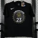 T223 WARRIORS GREEN #23 Black High Quality Casual T-Shirt