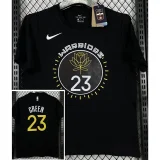 T223 WARRIORS GREEN #23 Black High Quality Casual T-Shirt