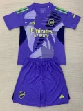 24-25 ARS Purple GoalKeeper Kids Soccer Jersey