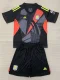 24-25 Aston Villa Black GoalKeeper Kids Soccer Jersey
