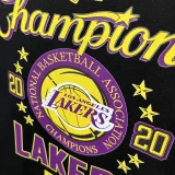 T214 Lakers Black High Quality Casual T-Shirt