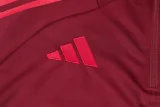 24-25 Bayern Deep Red Kids Half Pull Tracksuit (童装)(半拉链)