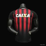 2018 Paranaense Home Red &Black Retro Soccer Jersey