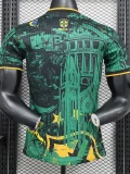 24-25 Brazil Green Black Special Edition Player Version Soccer Jersey