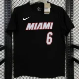 T888 HEAT JAMES #6 Black High Quality Casual T-Shirt