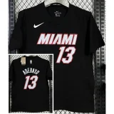 T143 HEAT ADEBAYO #13 Black High Quality Casual T-Shirt