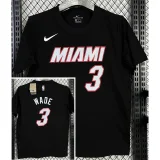 T142 HEAT WADE #3 Black High Quality Casual T-Shirt