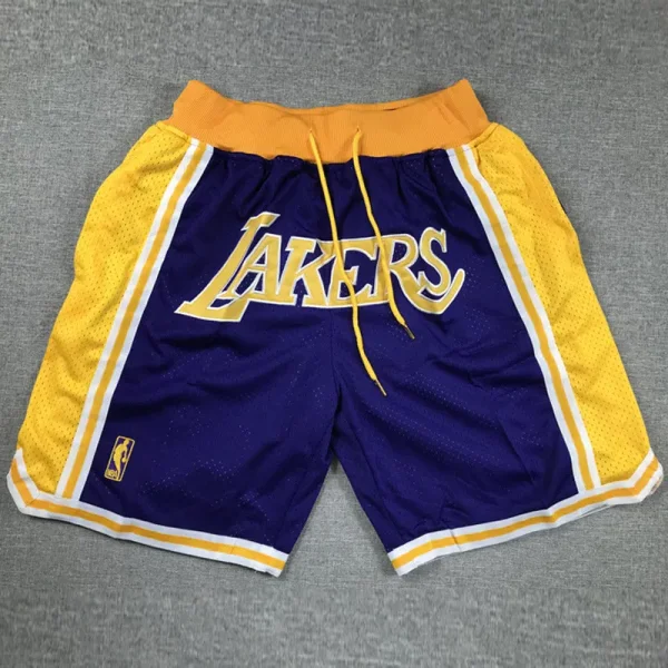 Lakers Purple City Edition Top Quality NBA Pocket Pants *湖人