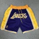 Lakers Purple City Edition Top Quality NBA Pocket Pants *湖人