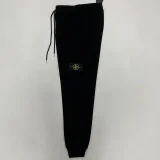 W5纯棉卫裤 Stone Island Black Top Quality Sweatpants (Have Pocket)