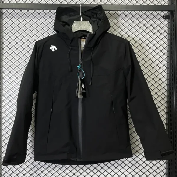 2024 Descente Thickened warm Black Outdoor Jackets #A802加绒冲锋衣