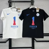 T139 76ERS HARDEN #1 Black High Quality Casual T-Shirt