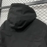 2024 Descente Thickened warm Black Outdoor Jackets #A802加绒冲锋衣