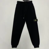 W5纯棉卫裤 Stone Island Black Top Quality Sweatpants (Have Pocket)