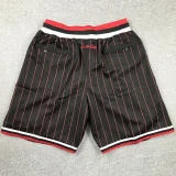 BULLS Black City Edition Top Quality NBA Pocket Pants #公牛条纹