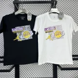 T132 Lakers Jordan White High Quality Casual T-Shirt