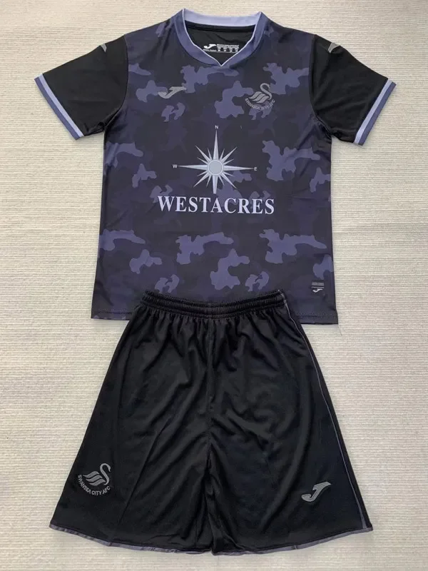 24-25 Swansea City Away Kids Soccer Jersey
