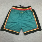 Pistons Green City Edition Top Quality NBA Pocket Pants #活塞队