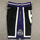 Kings Black City Edition Top Quality NBA Pocket Pants #国王队