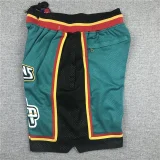 Pistons Green City Edition Top Quality NBA Pocket Pants #活塞队
