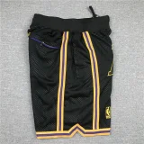 Lakers Black City Edition Top Quality NBA Pocket Pants *湖人队
