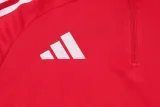 2024 AD Red Kids Half Pull Tracksuit (童装)(半拉链)
