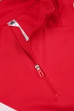 2024 AD Red Kids Half Pull Tracksuit (童装)(半拉链)