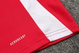 2024 AD Red Kids Half Pull Tracksuit (童装)(半拉链)