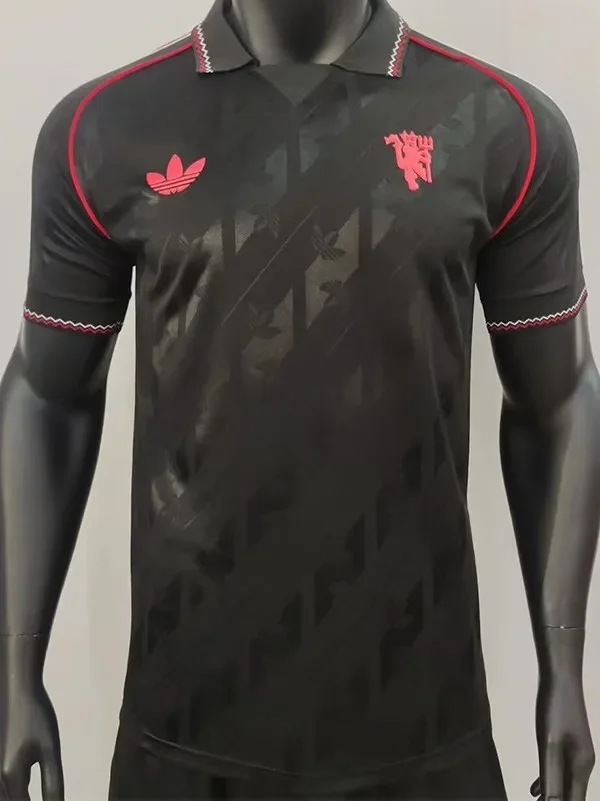 24-25 Man Utd Black Special Edition Player Version Soccer Jersey