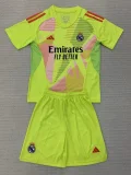 24-25 RMA Yellow GoalKeeper Kids Soccer Jersey
