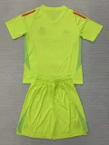 24-25 RMA Yellow GoalKeeper Kids Soccer Jersey