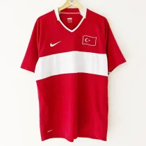 2008 Turkey Red Retro Soccer Jersey