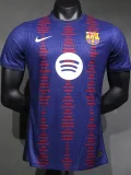 24-25 BAR Red Blue Special Edition Player Version Soccer Jersey