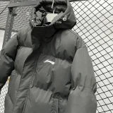 24-25 MF6 LN Black Hooded Cotton Coat #棉衣