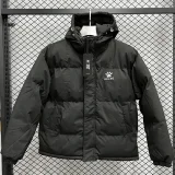 24-25 MF7 KELME Black Hooded Cotton Coat #棉衣