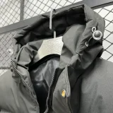 24-25 MF7 KELME Black Hooded Cotton Coat #棉衣