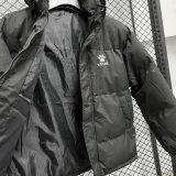 24-25 MF7 KELME Black Hooded Cotton Coat #棉衣