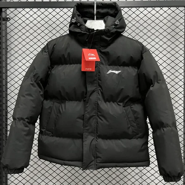 24-25 MF6 LN Black Hooded Cotton Coat #棉衣