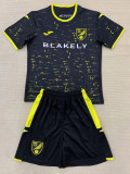 24-25 Norwich City Away Kids Soccer Jersey