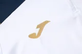 2024 JOM White Half Pull Tracksuit #2492(半拉链)