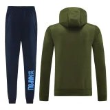 24-25 Napoli Army green Hoodie Jacket Tracksuit #01